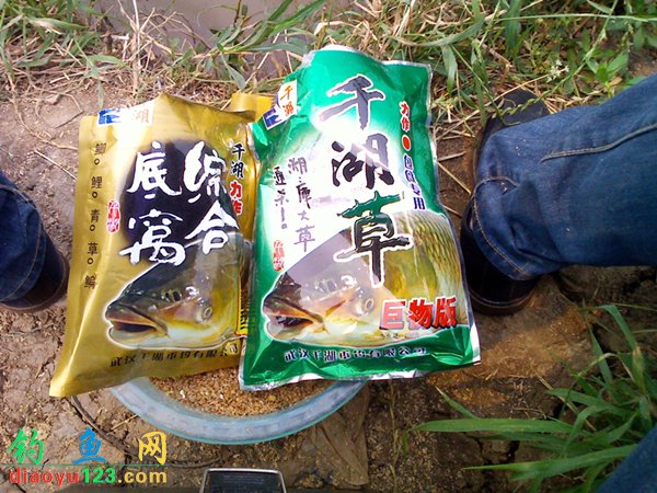 鱼塘钓草鱼