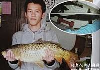 新手学钓断竿巧钓10斤大鲤鱼