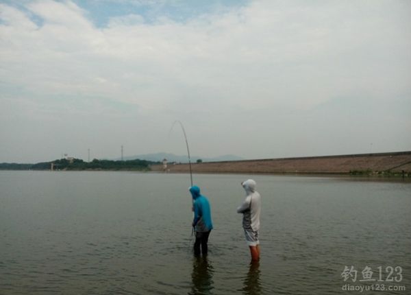 钟祥黄坡水库钓青鱼